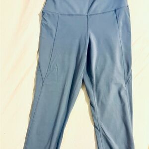 Velocity Denim Blue Leggings Large GUC